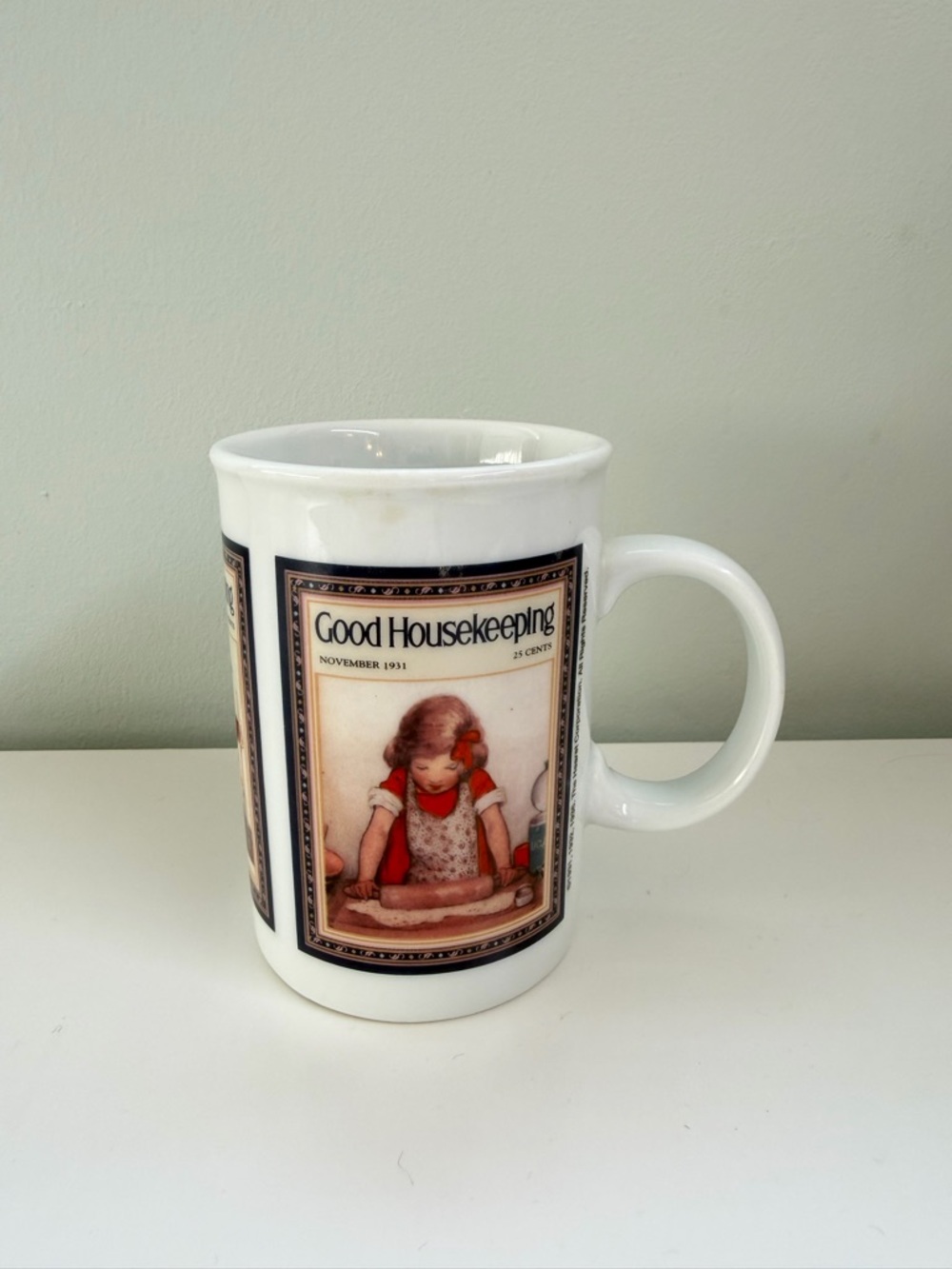 Vintage Good Housekeeping Mug 1930s Cover Art Coffee Cup Retro Collectible Mug‎